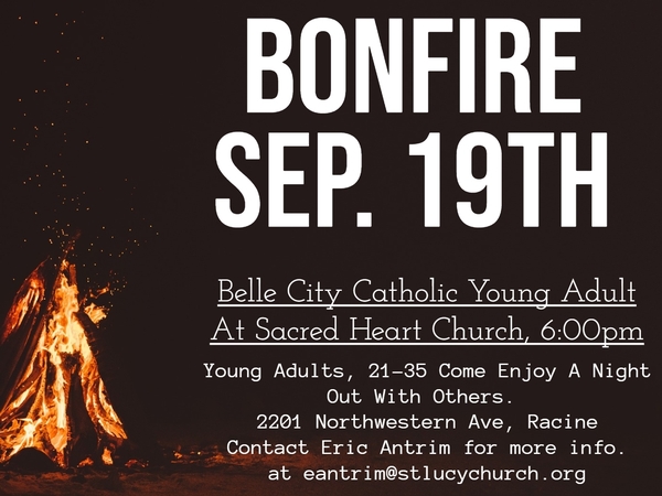 BCCYA Bonfire 6:00pm Sacred Heart